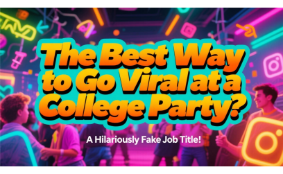 The Best Way to Go Viral at a College Party? A Hilariously Fake Job Title
