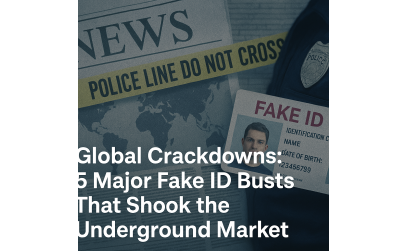 ✓ Global Crackdowns: 5 Major Fake ID Busts That Shook the Underground Market
