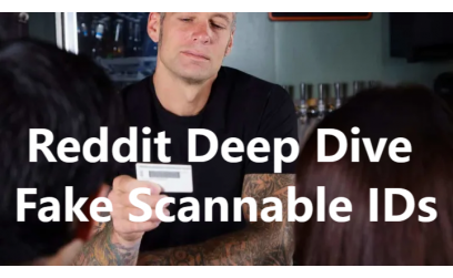 ✓ Reddit Deep Dive Fake Scannable IDs